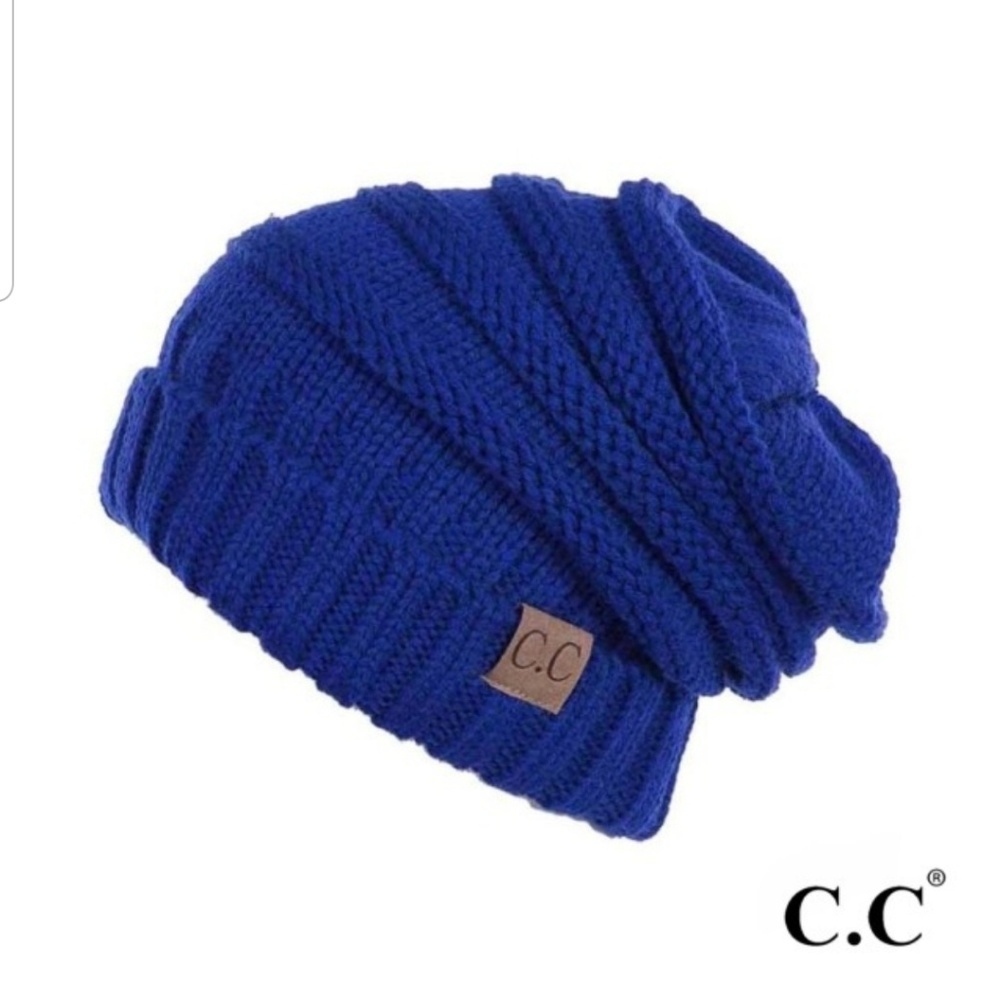 C.C.Beanie Royal Blue Slouchy Beanie